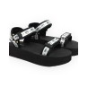 LOGOMANIA SANDAL EVA BLACK ONE STRAP CHIARA FERRAGNI CF3155 001