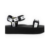 LOGOMANIA SANDAL EVA BLACK ONE STRAP CHIARA FERRAGNI CF3155 001