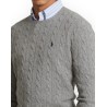 Cable knit sweater in wool and cashmere POLO RALPH LAUREN UOMO MAN