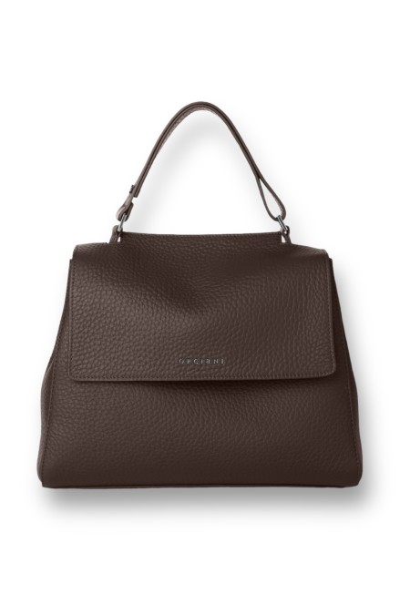 Sveva Soft medium shoulder bag in leather with strap ORCIANI WOMAN