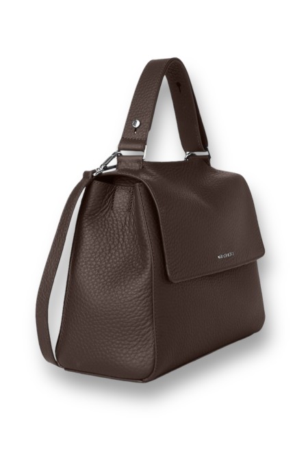 Sveva Soft medium shoulder bag in leather with strap ORCIANI WOMAN