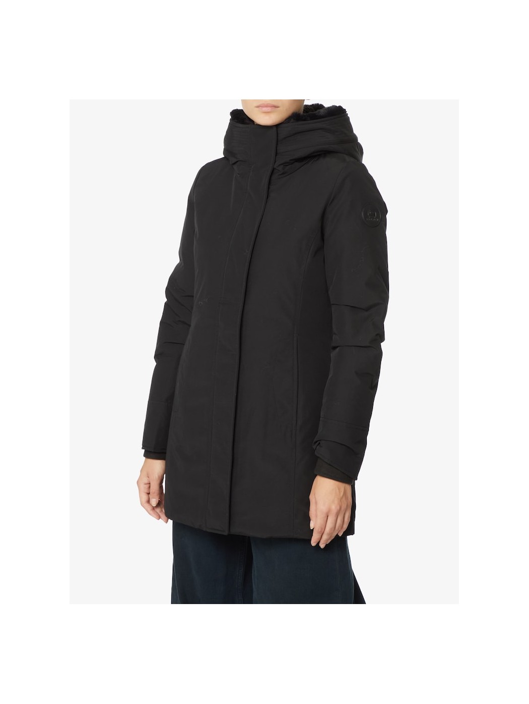 BOULDER FAUX FUR PARKA WOOLRICH CFWWOU0724FRUT0001 BLK