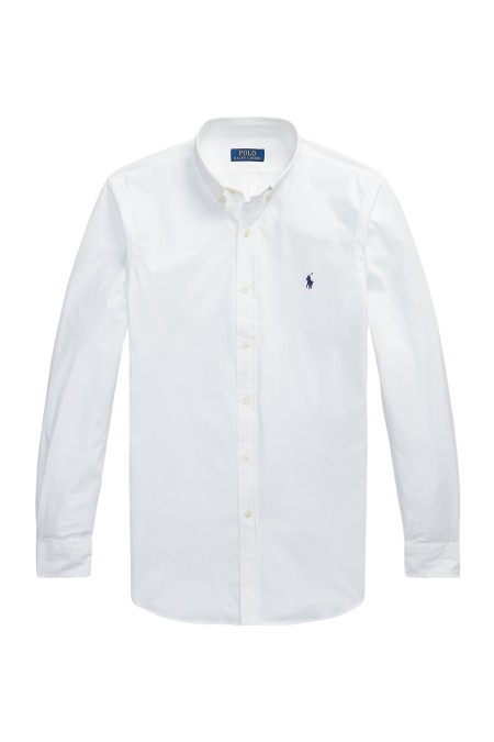 Slim-Fit stretch poplin shirt POLO RALPH LAUREN UOMO MAN