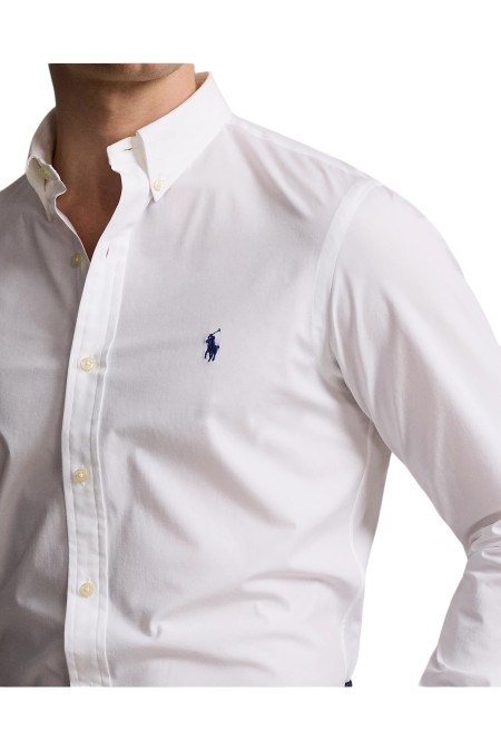 Slim-Fit stretch poplin shirt POLO RALPH LAUREN UOMO MAN