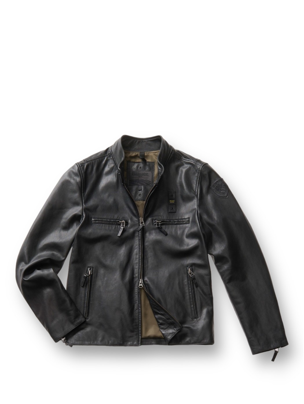 Lined leather jacket BLAUER...