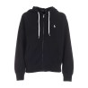 BLACK SWEATSHIRT WITH EMBROIDERED PONY POLO RALPH LAUREN DONNA WOMAN