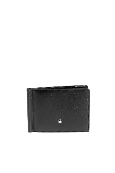 MONTBLANC WALLET 6CC MONEY CLIP BLACK