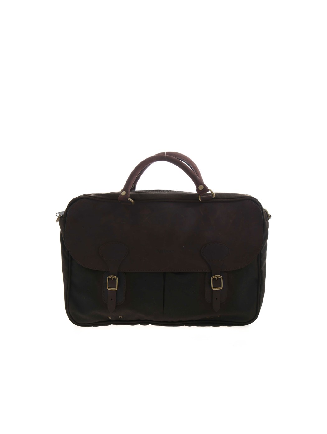 WAX LEATHER BRIEFCASE BARBOUR UBA0004 OL71