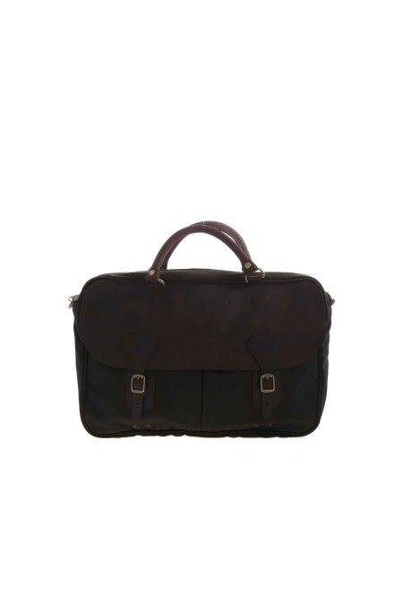 WAX LEATHER BRIEFCASE BARBOUR MAN