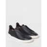 TRIPLE STITCH LOW-TOP SNEAKERS IN BLU NAVY ZEGNA MAN