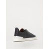 TRIPLE STITCH LOW-TOP SNEAKERS IN BLU NAVY ZEGNA MAN