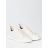 TRIPLE STITCH LOW-TOP SNEAKERS IN OFF WHITE ZEGNA MAN