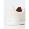 TRIPLE STITCH LOW-TOP SNEAKERS IN OFF WHITE ZEGNA MAN