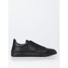 TRIPLE STITCH LOW-TOP SNEAKERS IN BLACK ZEGNA MAN