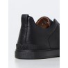 TRIPLE STITCH LOW-TOP SNEAKERS IN BLACK ZEGNA MAN