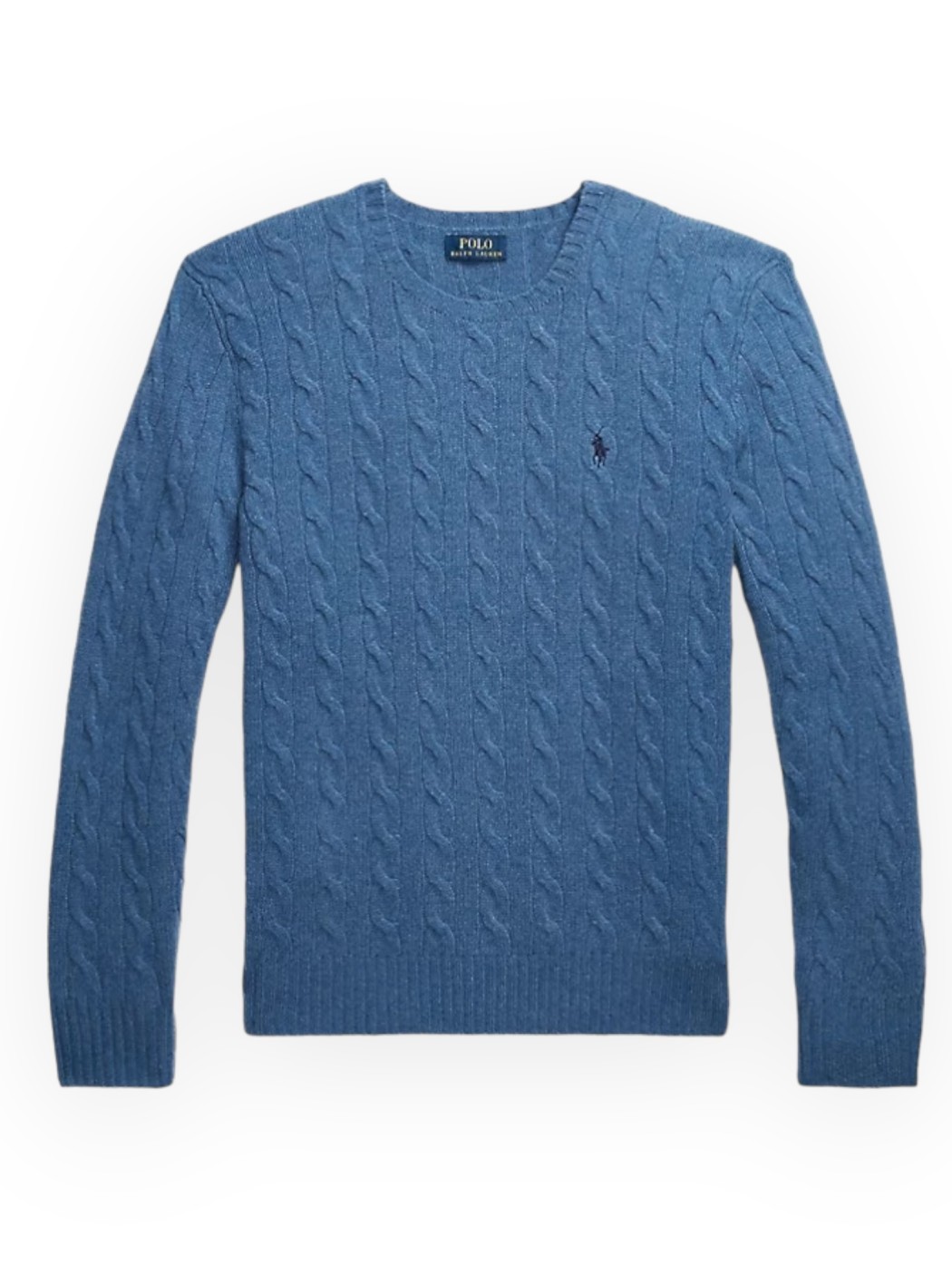 Cable knit sweater in wool and cashmere POLO RALPH LAUREN UOMO MAN