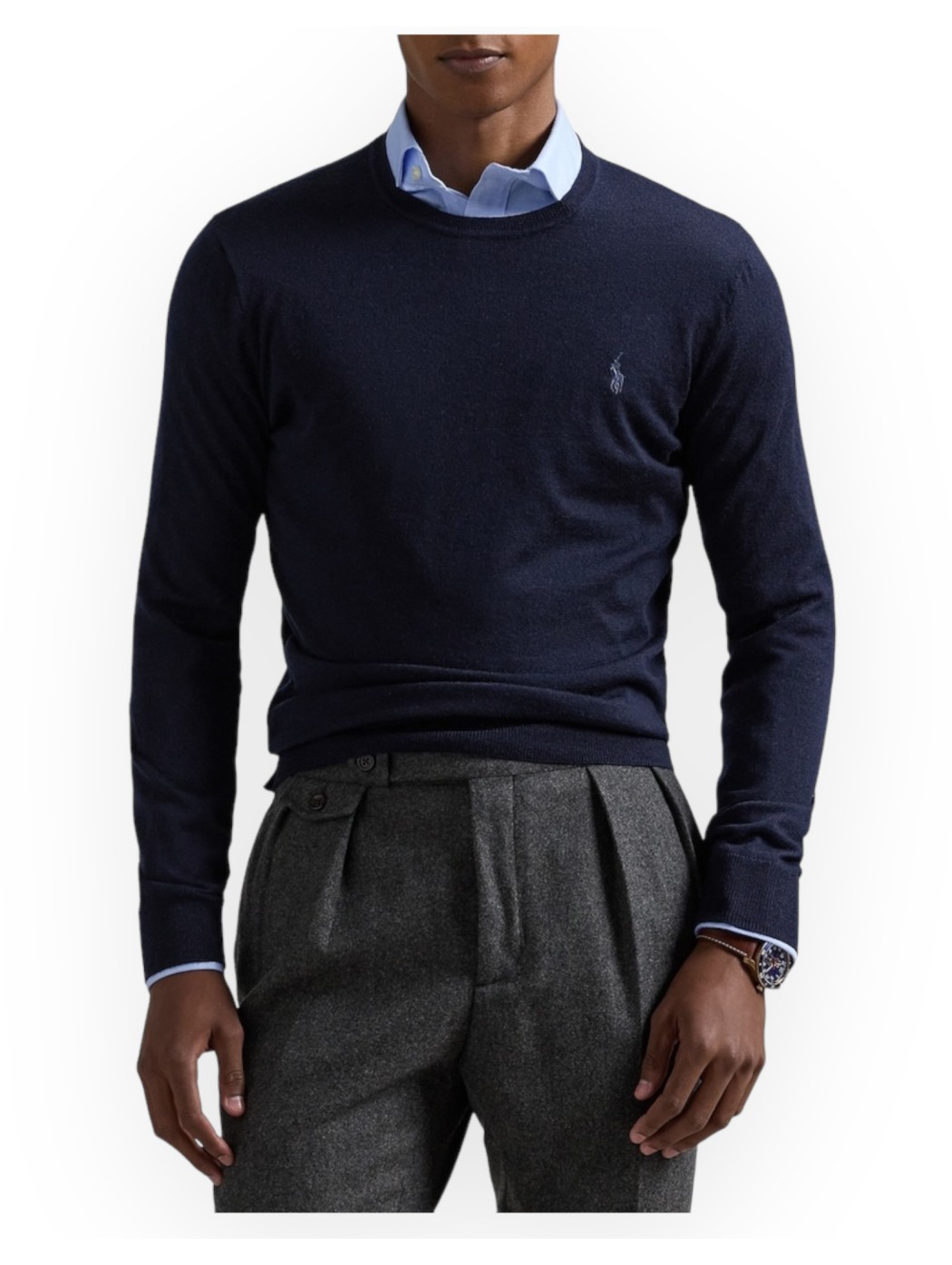 MERINO CREW NECK SWEATER...