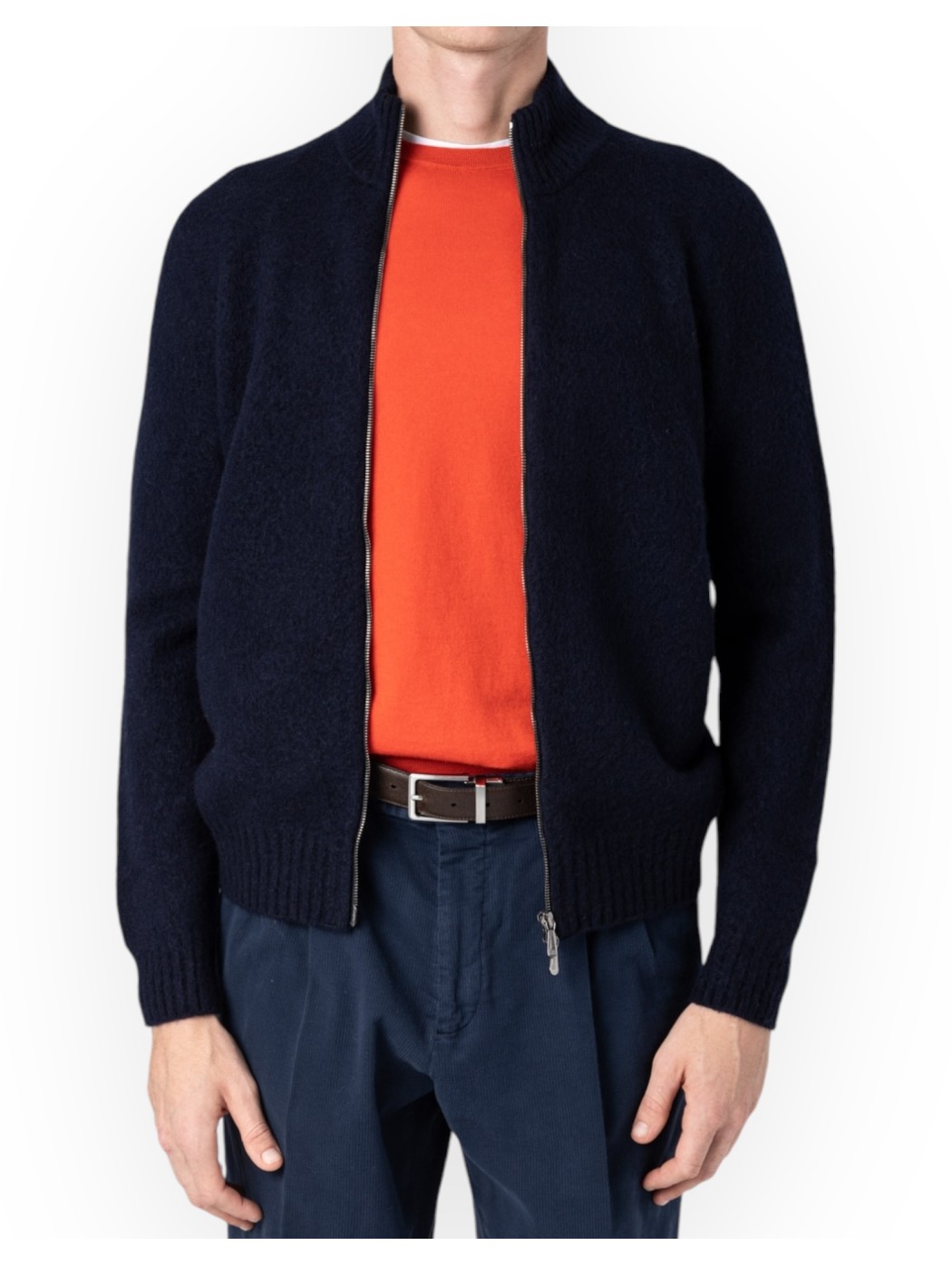 BRUSHED ZIP CARDIGAN DRUMOHR MAN