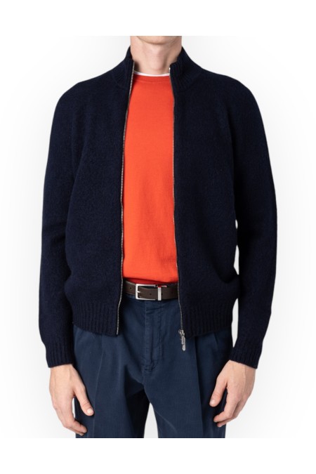 BRUSHED ZIP CARDIGAN DRUMOHR MAN