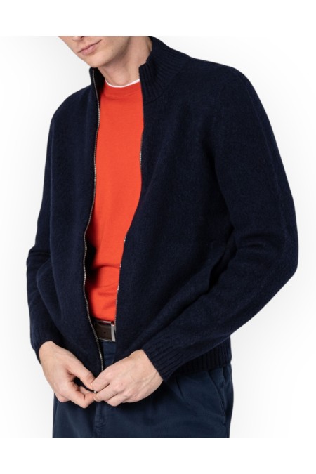 BRUSHED ZIP CARDIGAN DRUMOHR MAN