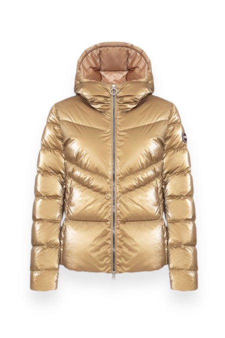 WOMEN'S GOLD DOWN JACKET WITH METALLIC EFFECT COLMAR WOMAN