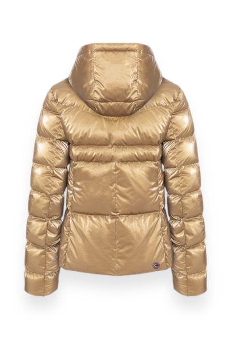 WOMEN'S GOLD DOWN JACKET WITH METALLIC EFFECT COLMAR WOMAN