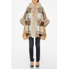 PONCHO CHECK CON FAKE FUR LIUJO ACCESSORI 2F4027T0300 33801