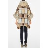 PONCHO CHECK CON FAKE FUR LIUJO ACCESSORI 2F4027T0300 33801