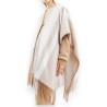 TWO-TONE PONCHO WITH HOOK FAY WOMAN