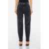 ECS PANT. CROPPED STRAIGHT H.W. LIU JO BLUE DENIM WOMAN