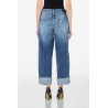 PANT. CROPPED STRAIGHT REG,W LIU JO BLUE DENIM UF4172D4854 78791