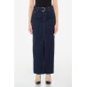 GONNA LUNGA CULT LIU JO BLUE DENIM WOMAN