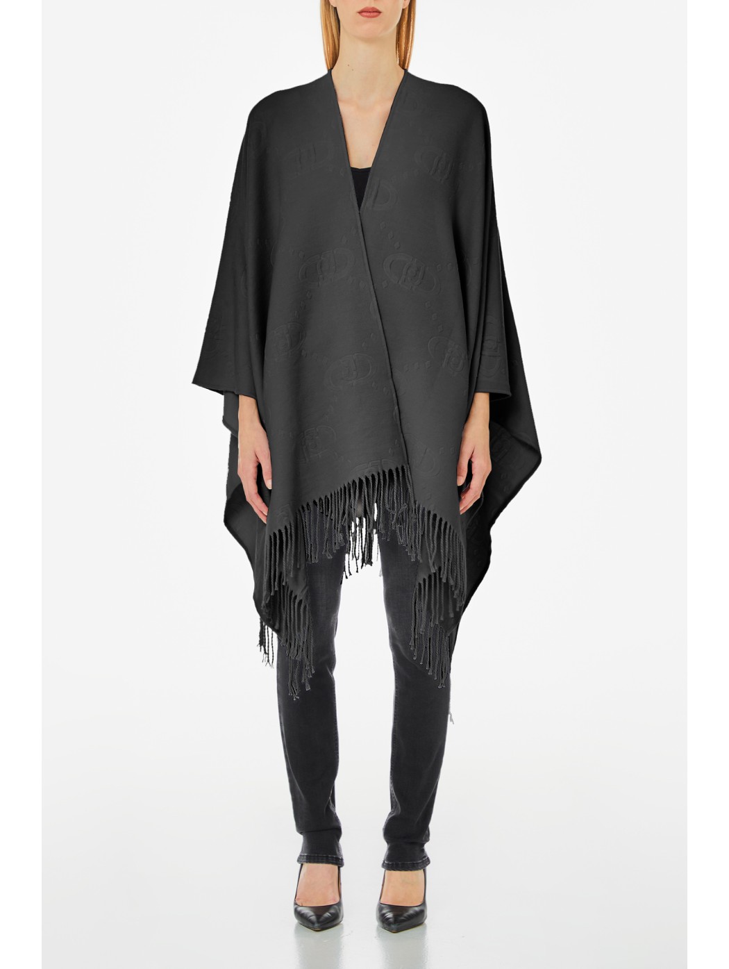 PONCHO EMBOSSED LIUJO...