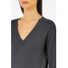 MAGLIA CHIUSA M/L SCOLLO V LIU JO COLLECTION WOMAN