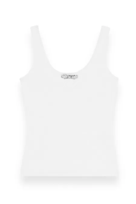 RIBBED TANK TOP BLUMARINE 2T070A N0107