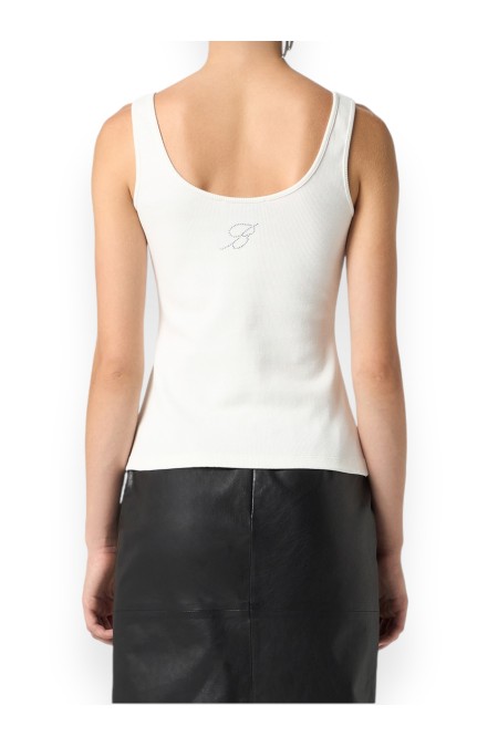 RIBBED TANK TOP BLUMARINE WOMAN