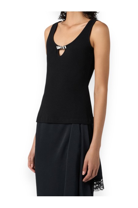 RIBBED TANK TOP BLUMARINE WOMAN