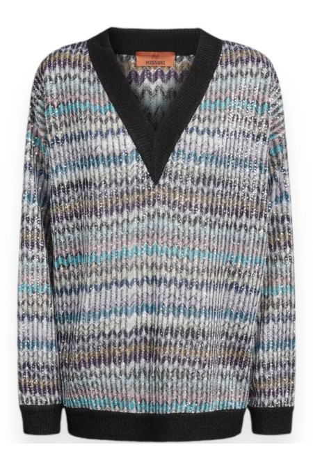 CAPERDONI V NECK MISSONI DS24WN0KBC004M SM9EL