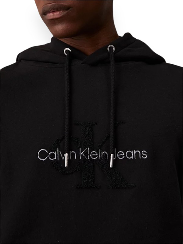 CHENILLE MONOLOGO HOODIE CALVIN KLEIN J30J326637 BEH