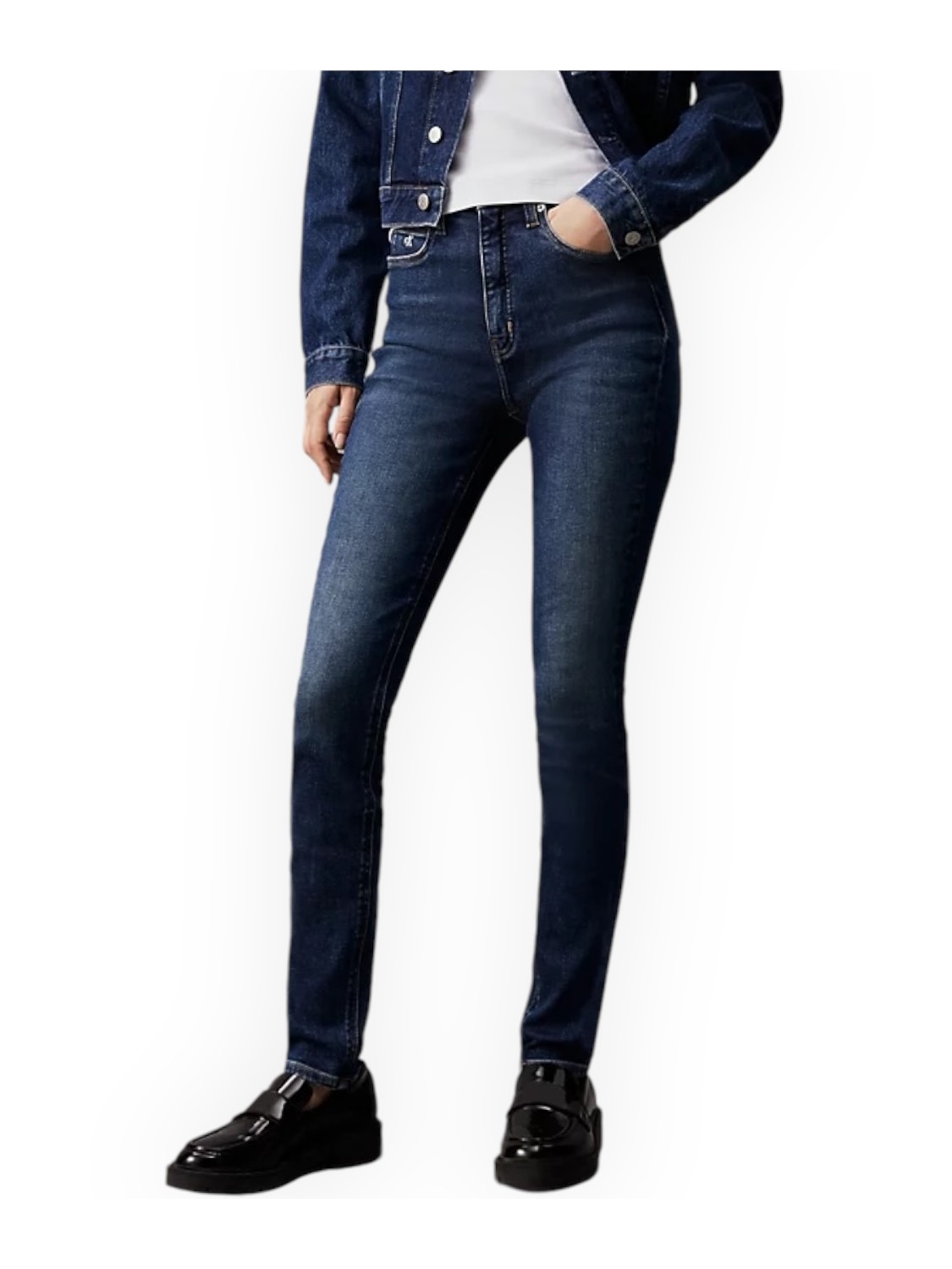 HIGH RISE JEANS CALVIN KLEIN J20J223638 1BJ