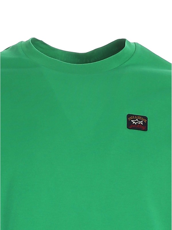 T SHIRT BASE COTONE VERDE PAUL&SHARK C0P1002 061