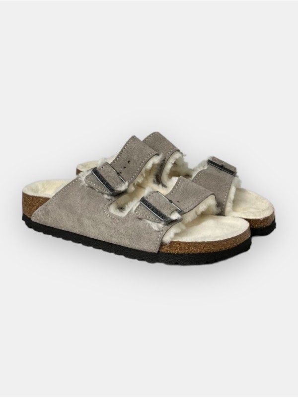 ARIZONA SHEARLING BIRKENSTOCK 1017403 STONE