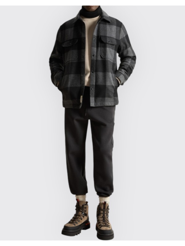 ALASKAN WOOL CHECK OVERSHIRT WOOLRICH CFWOOS0159MRUT3046 1084