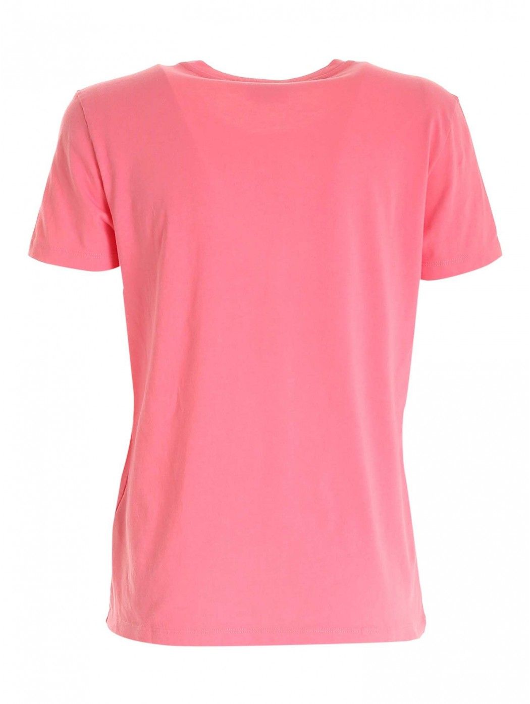 Crewneck T-shirt Color: pink Ribbed neckline Front logo embroidery  ETRO DONNA
