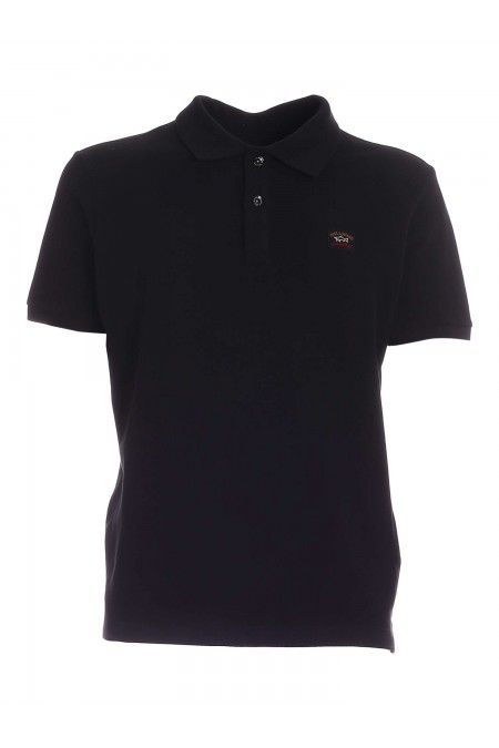 POLO BASE COTONE NERO PAUL&SHARK C0P1070 011