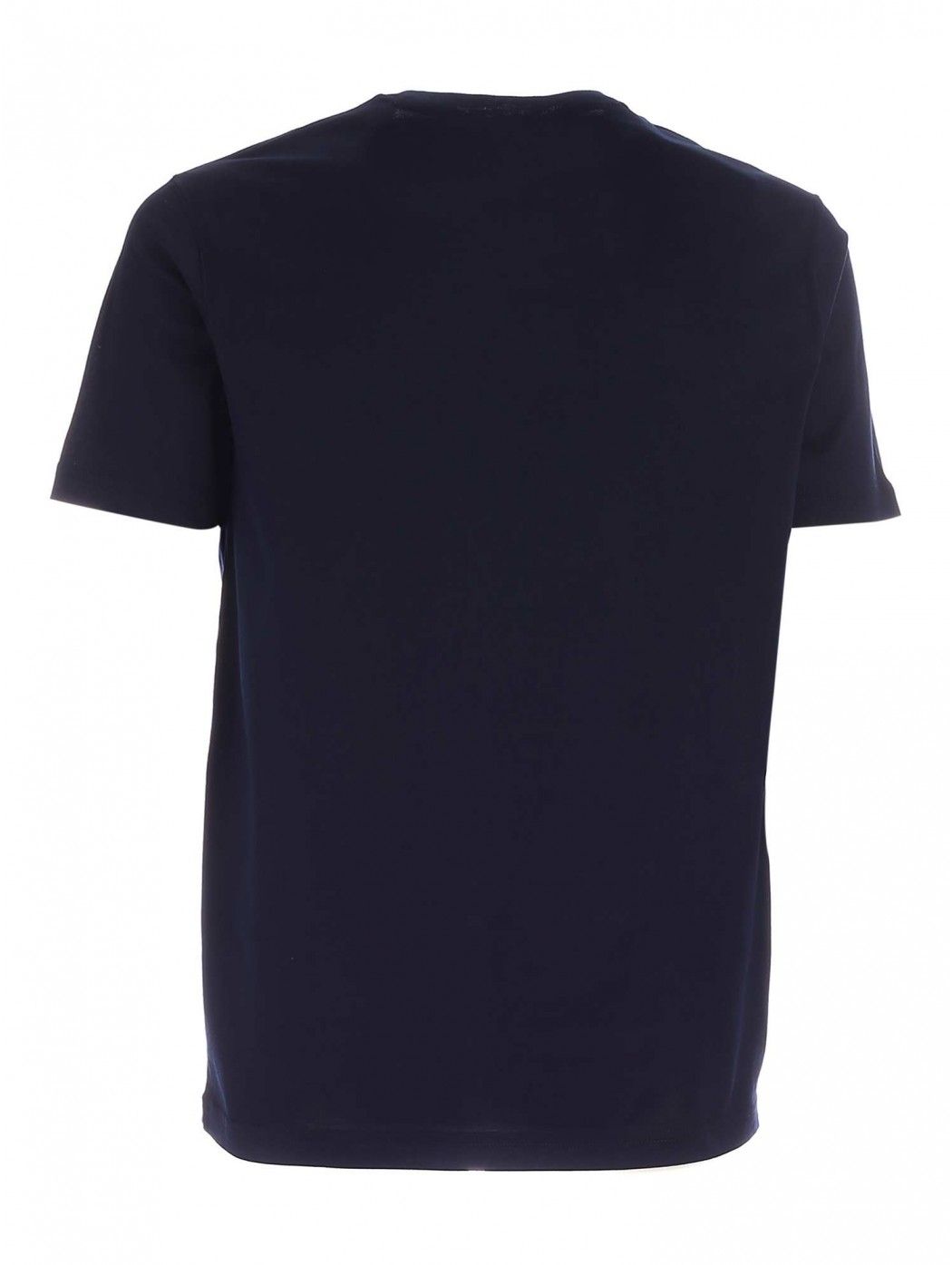 Organic cotton crewneck T-shirt Color: blue Logo detail  PAUL&SHARK
