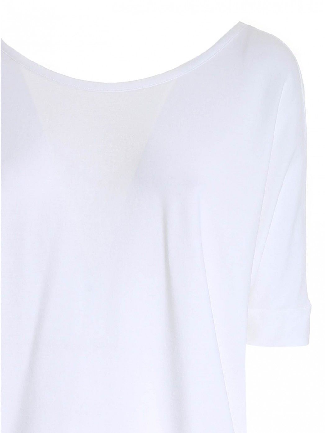 Cotton sweater Color: white Short sleeve Relaxed fit  ZANONE