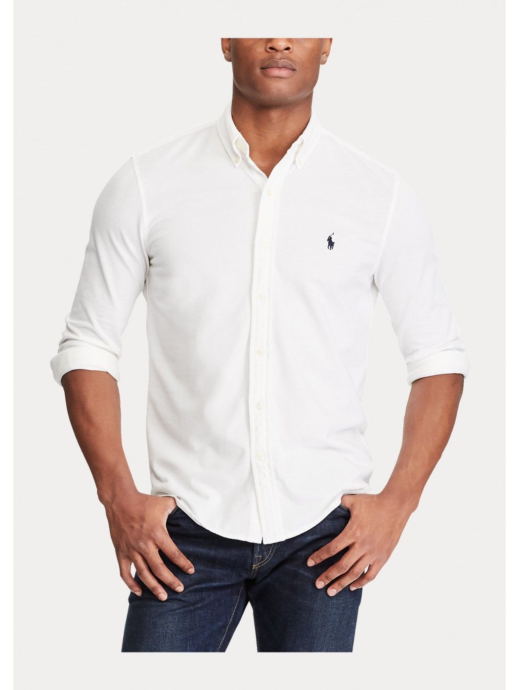 Made from our lightest cotton pique fabric, this version of our unique button-down shirt is perfect for mid-season or when you w