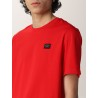 RED COTTON BASE T SHIRT PAUL&SHARK MAN