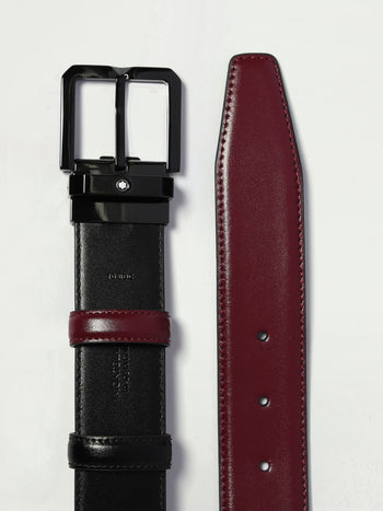 Belt reversible 35mm black/cassis - 3